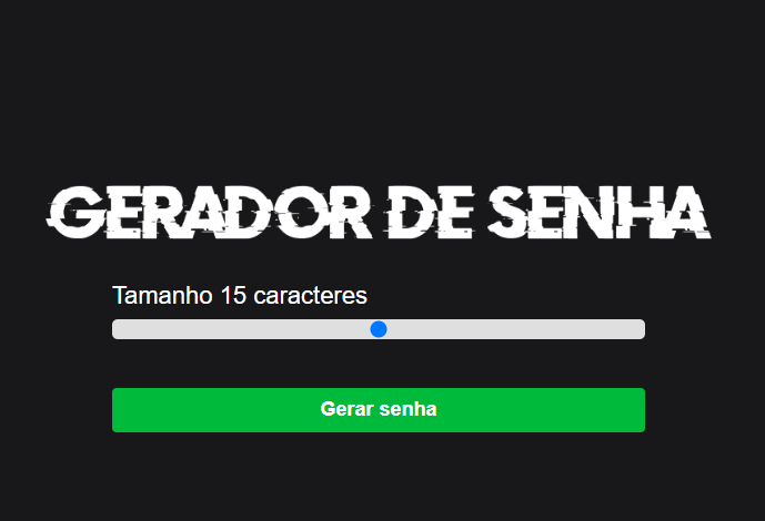 gerador de senha